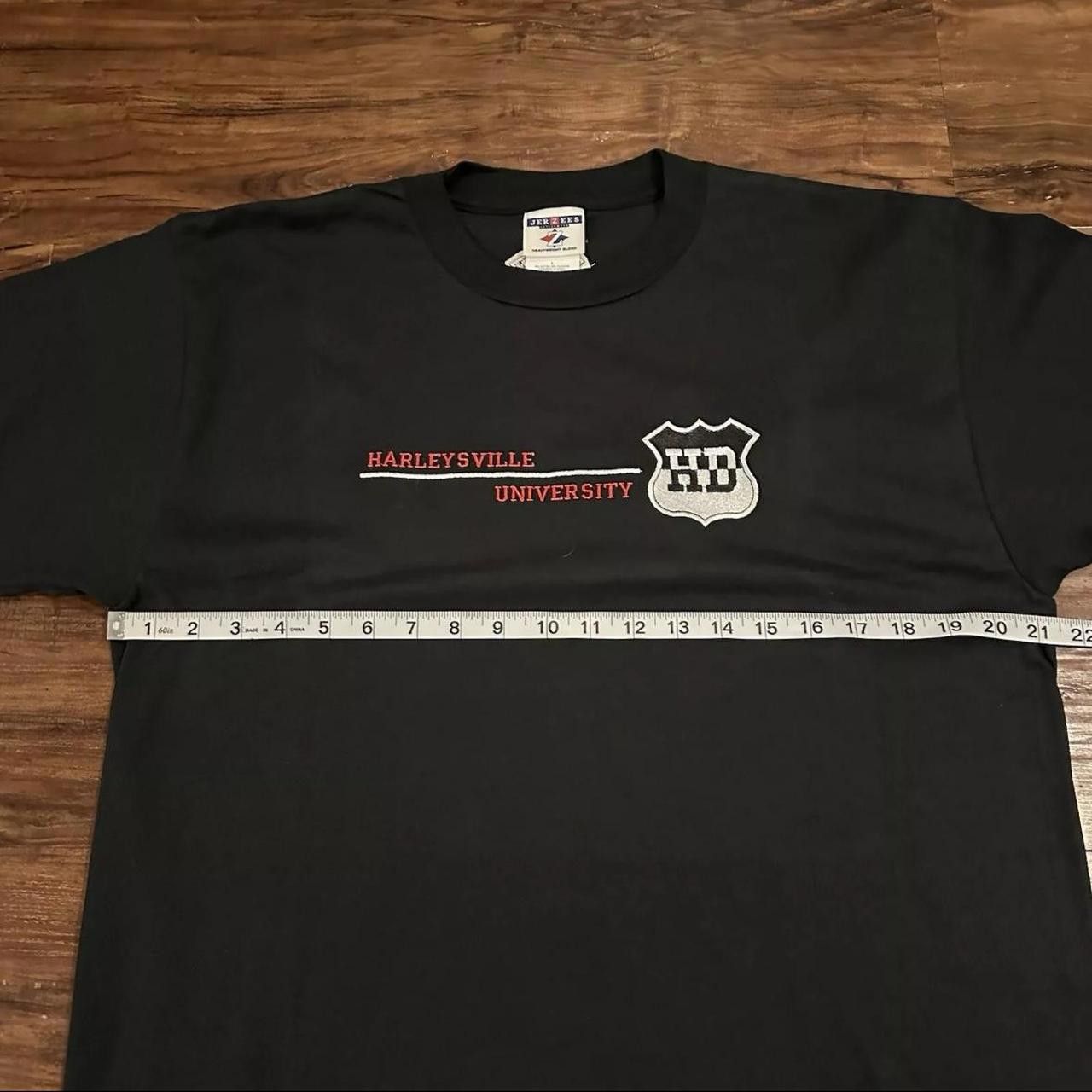 Designer Harley Davidson Parody Harleyville University black T-shirt Size US L / EU 52-54 / 3 - 4 Thumbnail