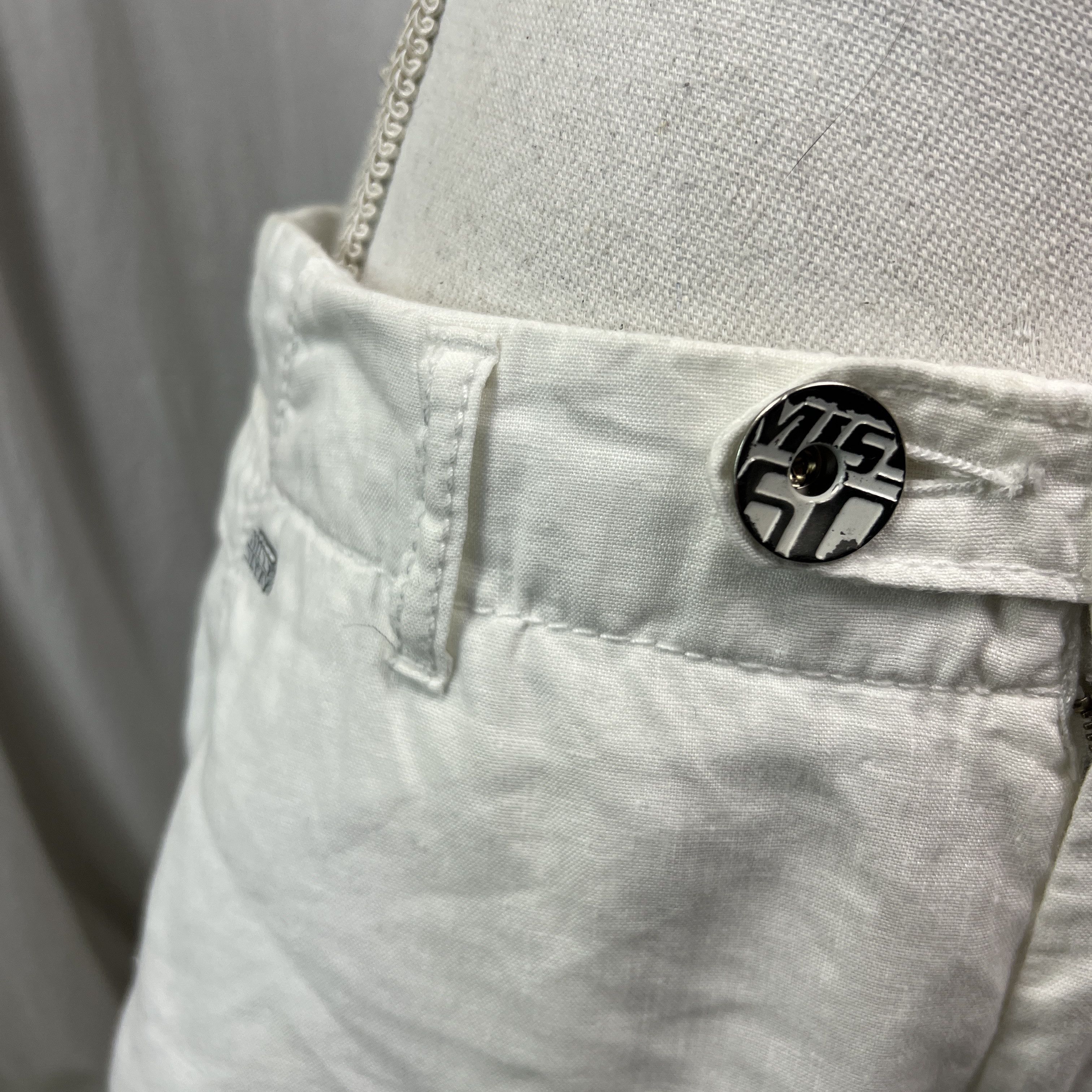 Miss Sixty Vintage Casual Preppy Linen Miss Sixty Pants Y2K Size 26" / US 2 / IT 38 - 7 Thumbnail