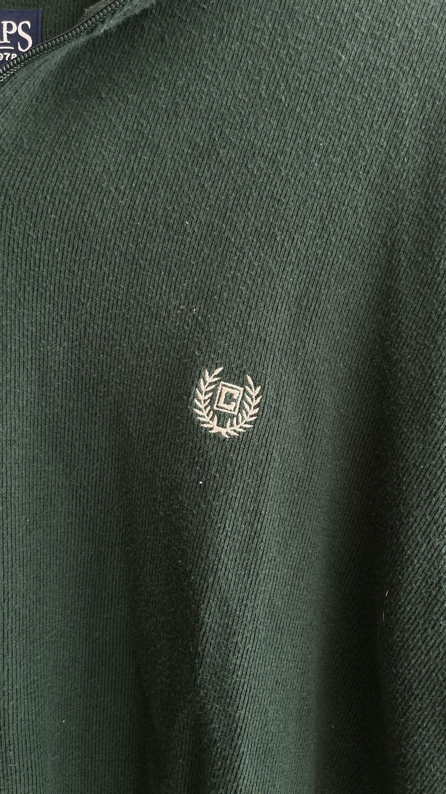 Chaps Chaps Green Embroidered 1/4 Zip Size US XL / EU 56 / 4 - 2 Thumbnail