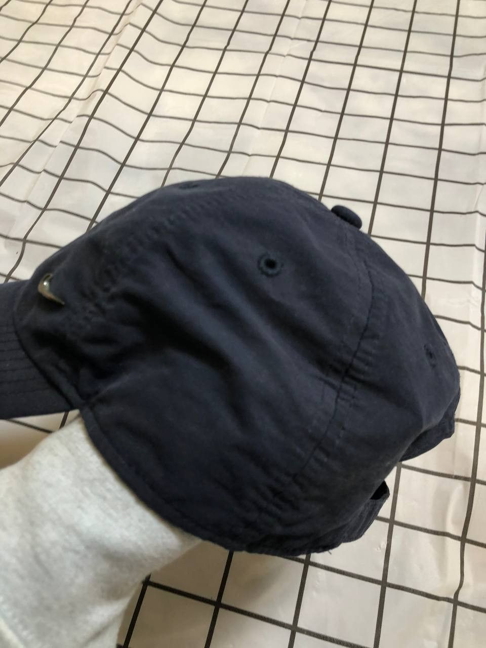 Nike Vintage Nike Sportswear Hat Cap Navy Blue Swoosh Logo Y2k Size ONE SIZE - 3 Thumbnail