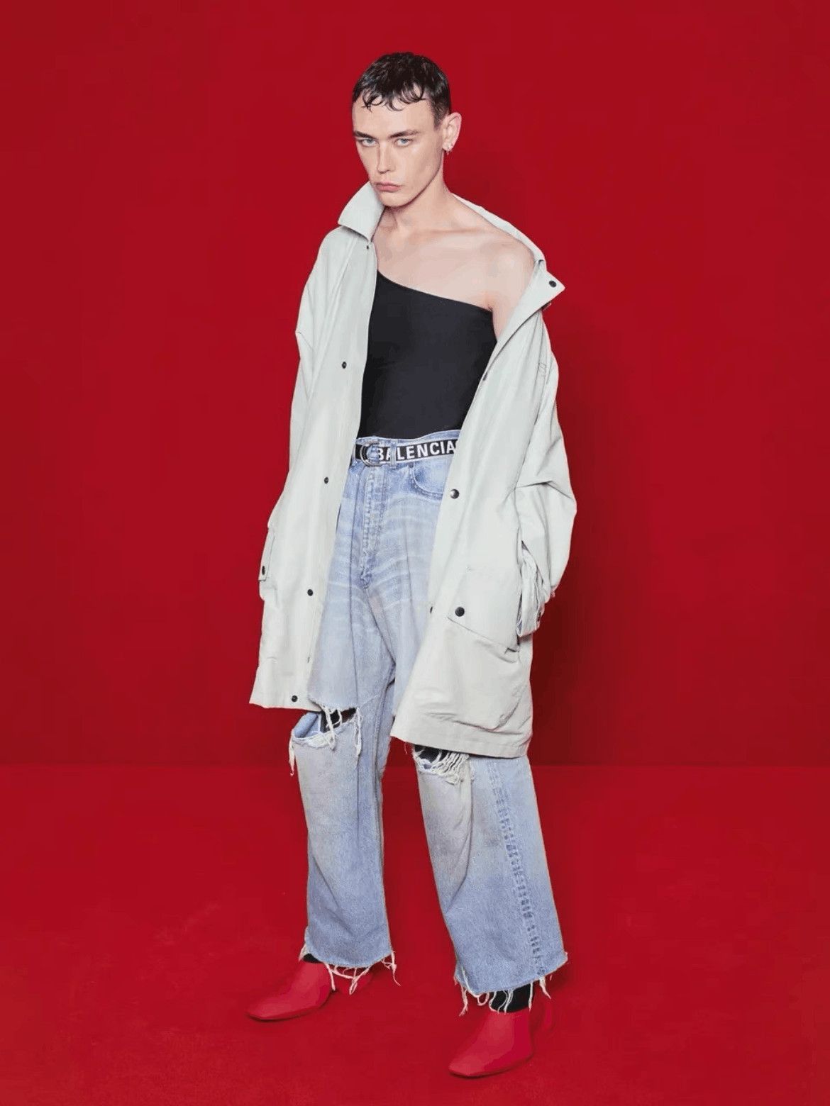 Other Sz 3 Balenciaga 22SS Paris Icon Oversized Jacket-2507 Size US L / EU 52-54 / 3 - 9 Thumbnail