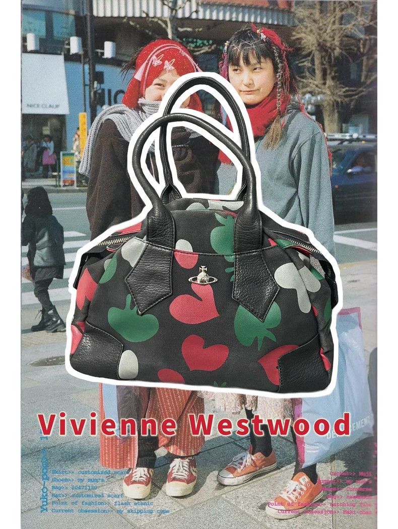 Vivienne Westwood Vivienne Westwood size os Black canvas Y2K love pattern und Size ONE SIZE - 1 Thumbnail