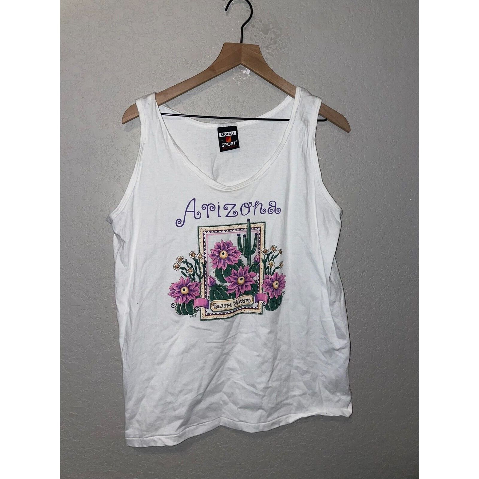 Signal Sport Vintage Arizona Sleeveless Shirt Tank Signal Sleeveless 90s Size US L / EU 52-54 / 3 - 1 Thumbnail