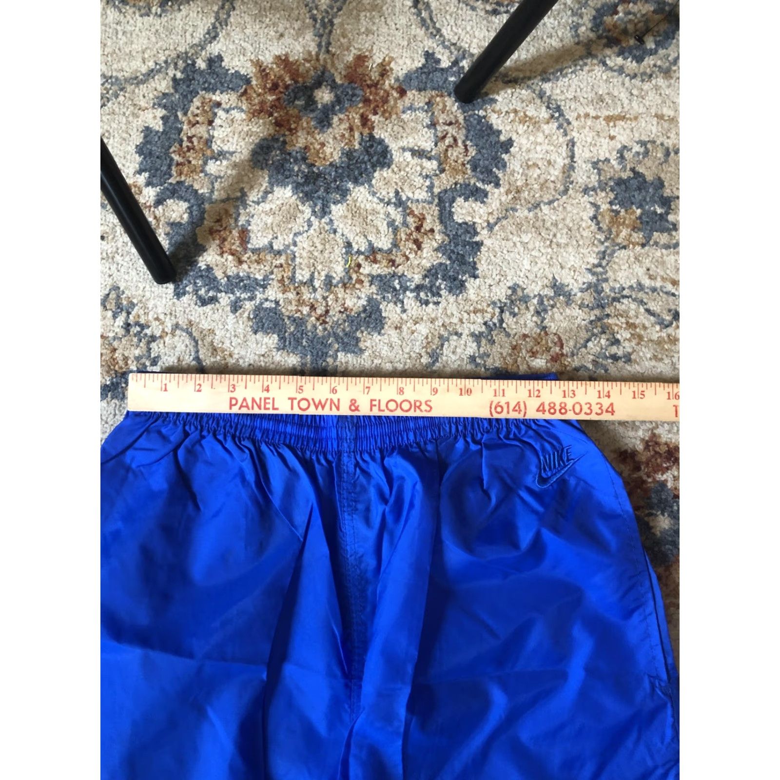 Nike VINTAGE Nike Track Pants Mens L Blue Nylon Warm Up Windbreaker Athletic 90s Size US 33 - 7 Thumbnail
