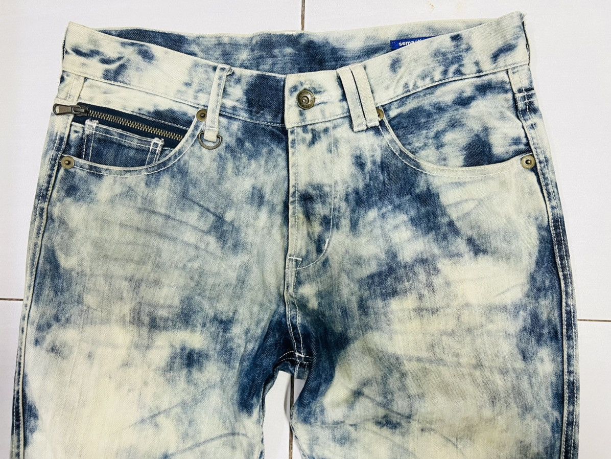Hysteric Glamour × Japanese Brand × semanticdesign Vintage Acid Wash Semantic Design Denim Jeans Size US 34 / EU 50 - 5 Thumbnail