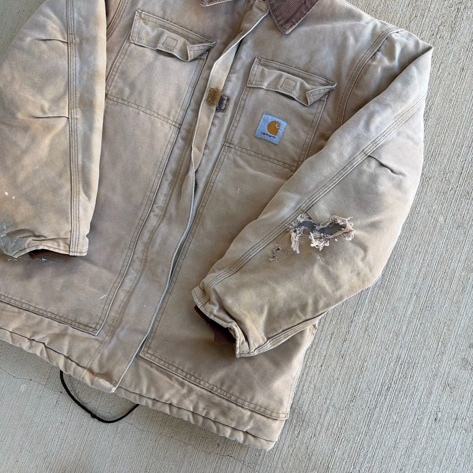 Carhartt × Vintage Carhartt faded brown arctic work wear jacket Size US S / EU 44-46 / 1 - 3 Thumbnail