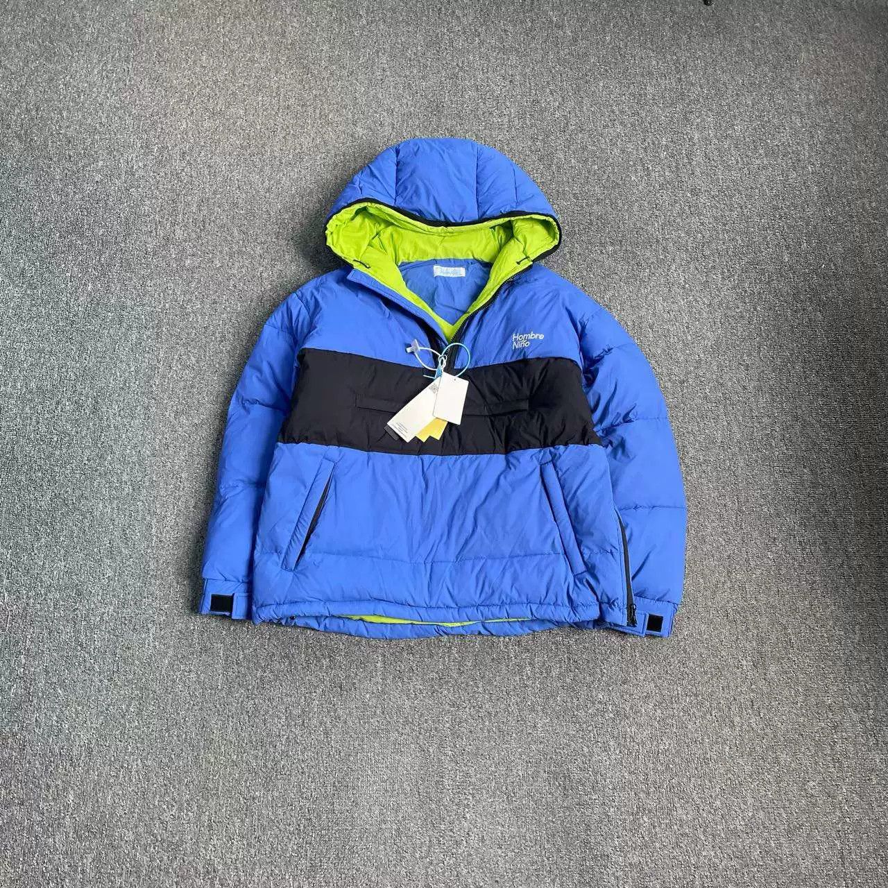 Hombre Nino Hombre Nino Blue Half-Zip Hooded Jacket Size US M / EU 48-50 / 2 - 1 Thumbnail