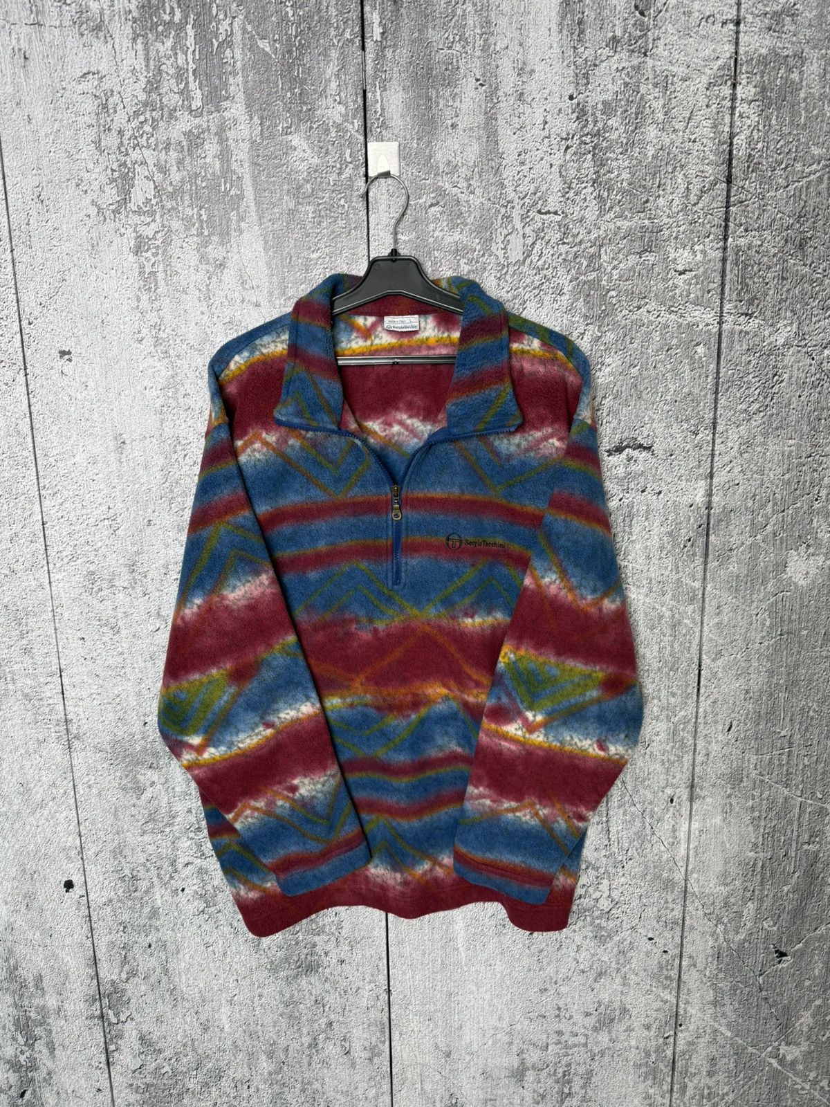 Sergio Tacchini VTG Sergio Tacchini Made in Italy Fleece Half Zip Pullover Size US L / EU 52-54 / 3 - 1 Thumbnail