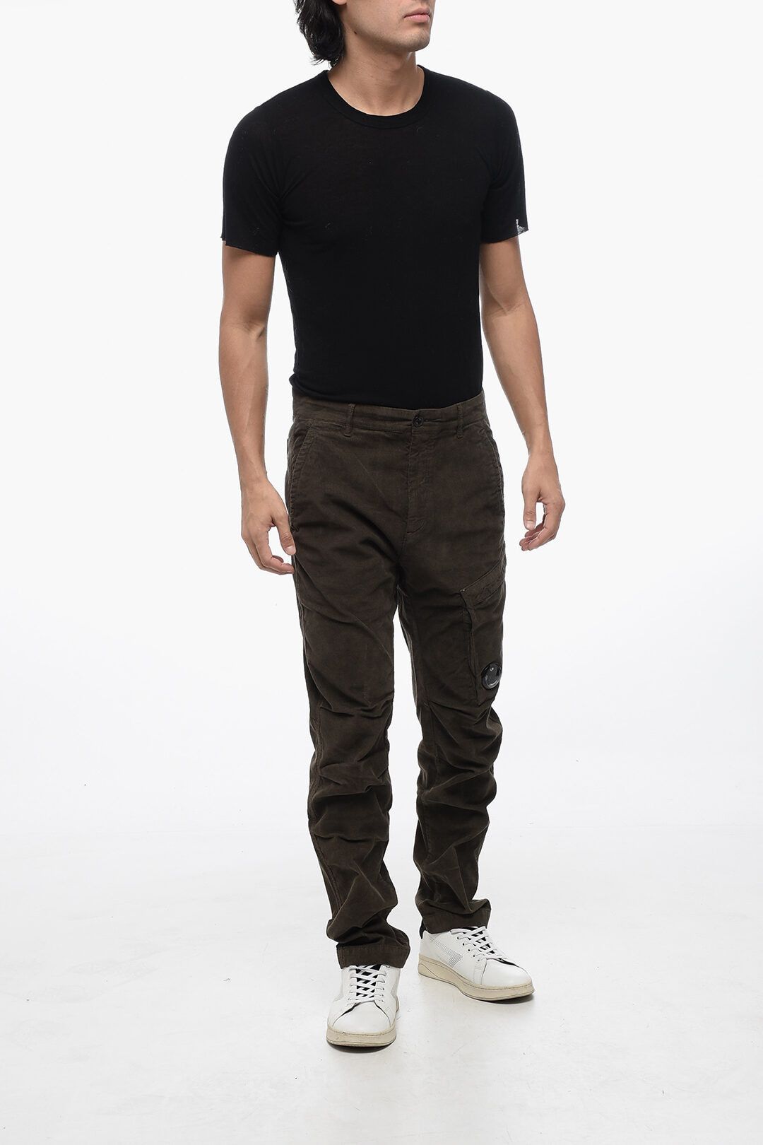 C.P. Company og1mm1024 Corduroy Cargo Pant in Olive Green Size US 32 / EU 48 - 4 Thumbnail