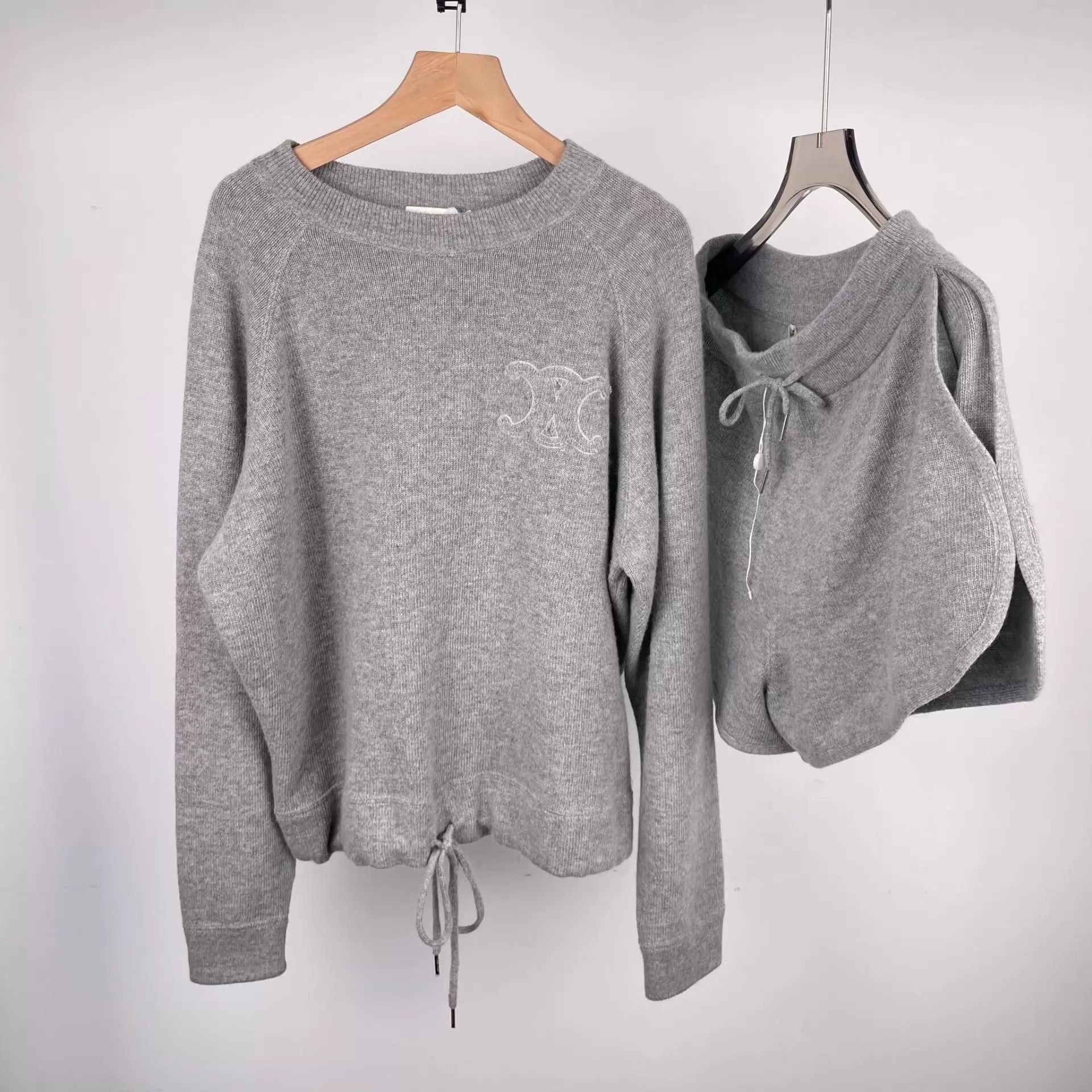 Celine Celine Women's Gray Knit Set M Size M / US 6-8 / IT 42-44 - 1 Thumbnail
