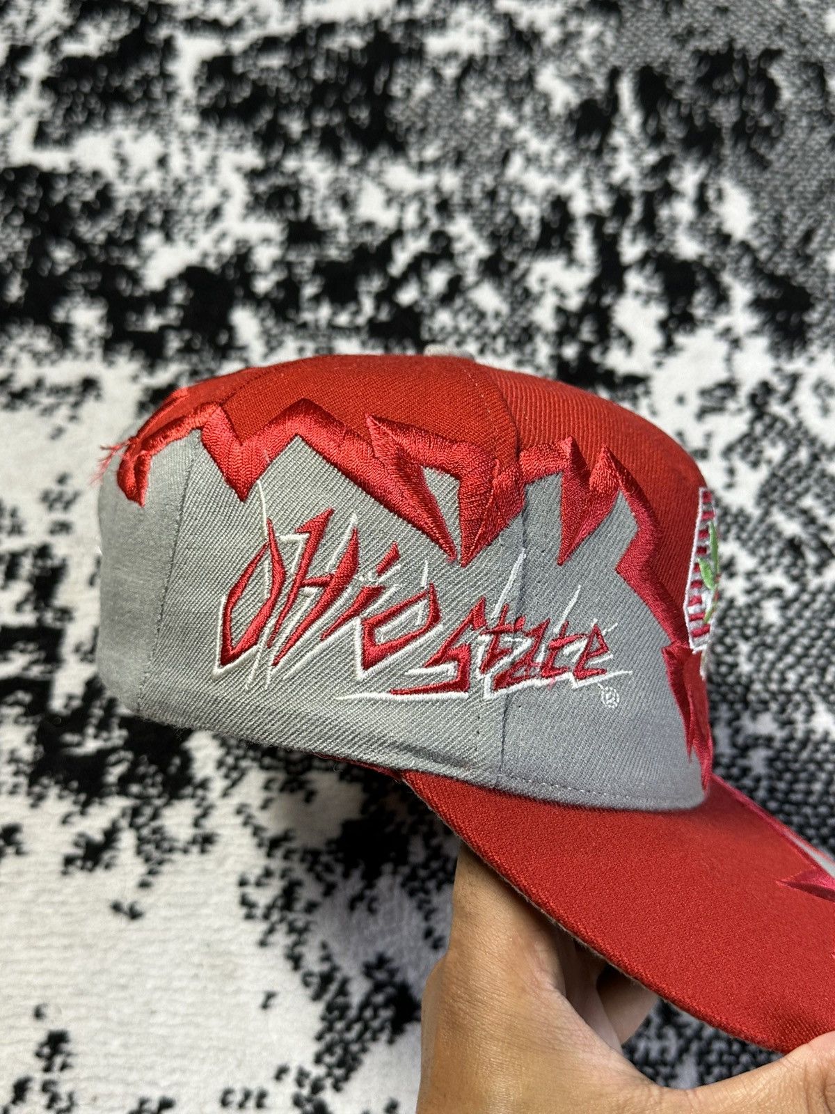 Drew Pearson 90s Vintage Ohio State Buckeyes Jagged Edge Hat Size ONE SIZE - 4 Thumbnail