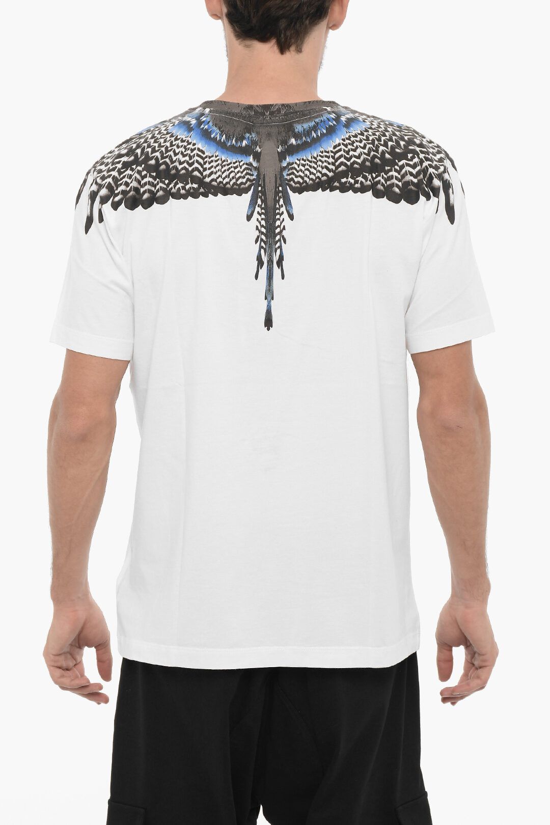Marcelo Burlon og1mm0824 Crewneck Grizzly Wings T-Shirt in White Size US XXL / EU 58 / 5 - 2 Thumbnail