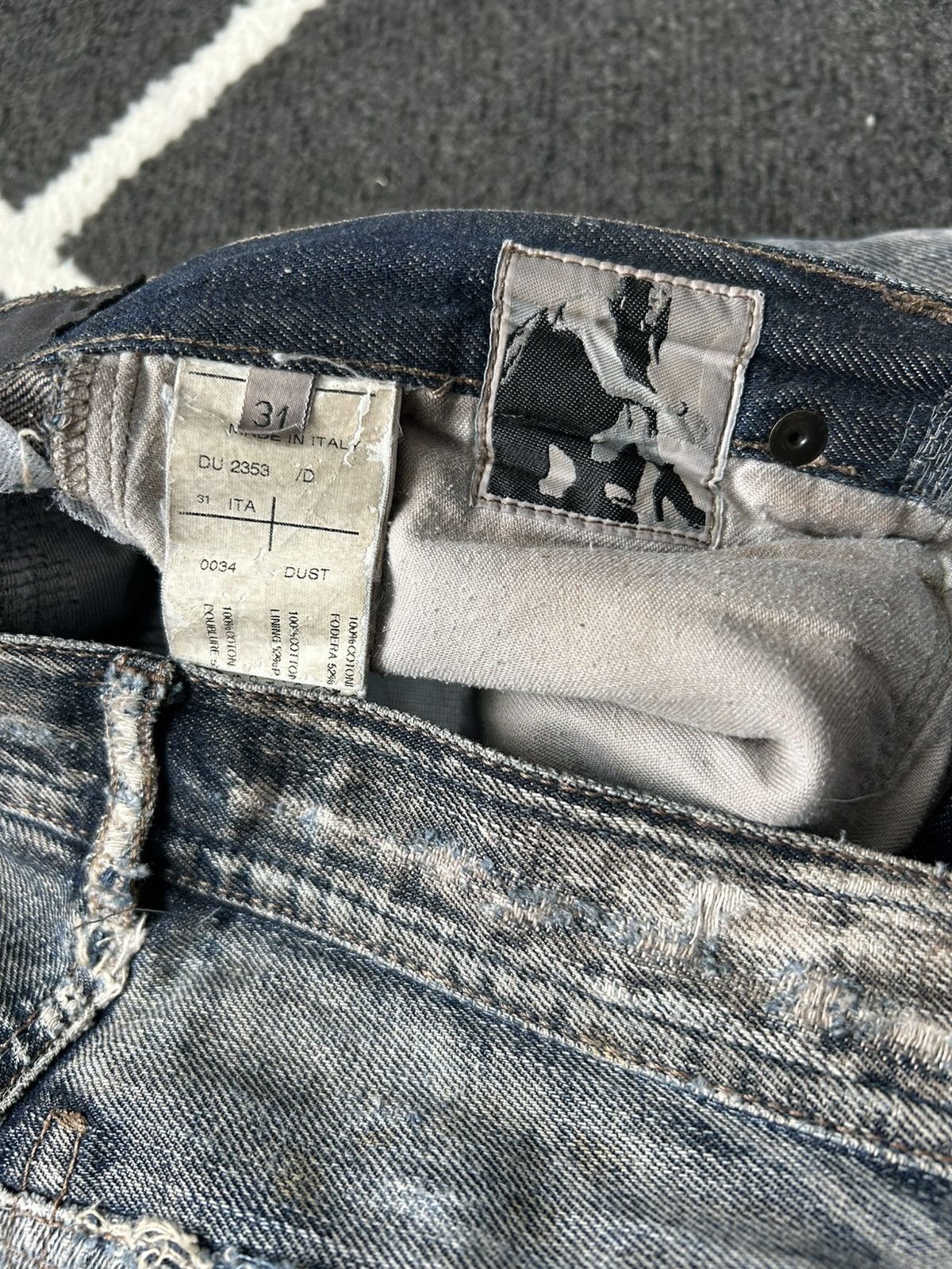 Rick Owens Rick Owens Dust Detroit Denim Size US 31 - 5 Thumbnail