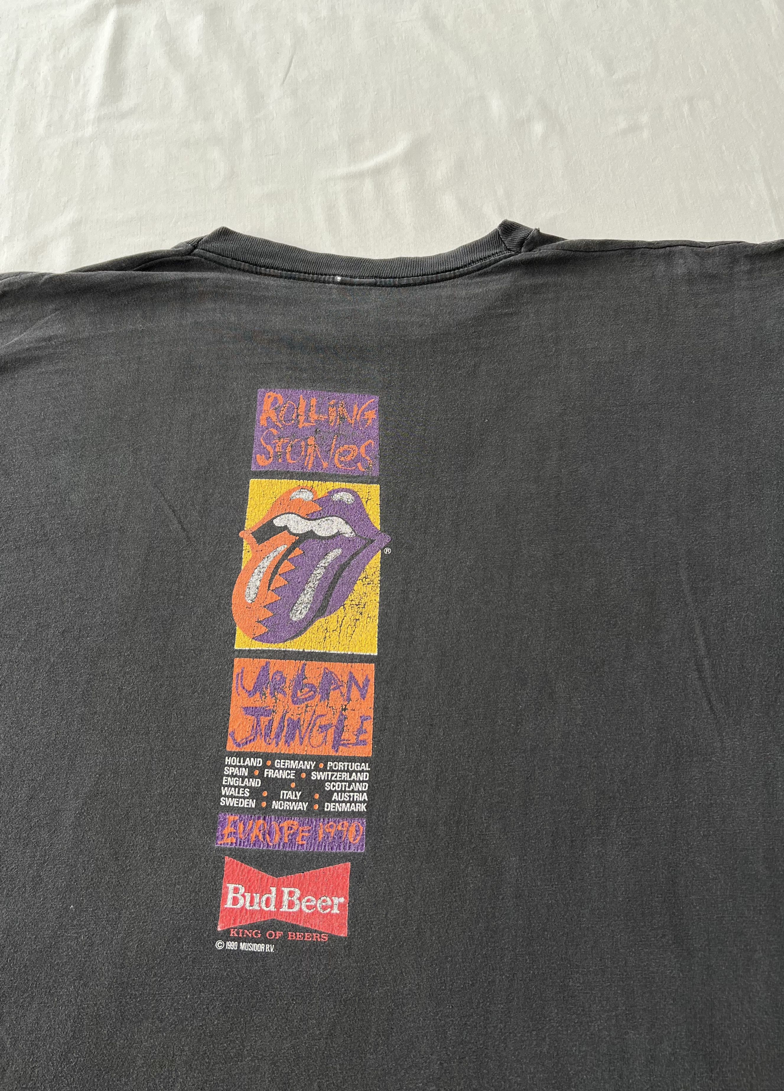Band Tees × Vintage Vintage 1990 The Rolling Stones Urban Jungle Faded Tee Size US XL / EU 56 / 4 - 16 Thumbnail
