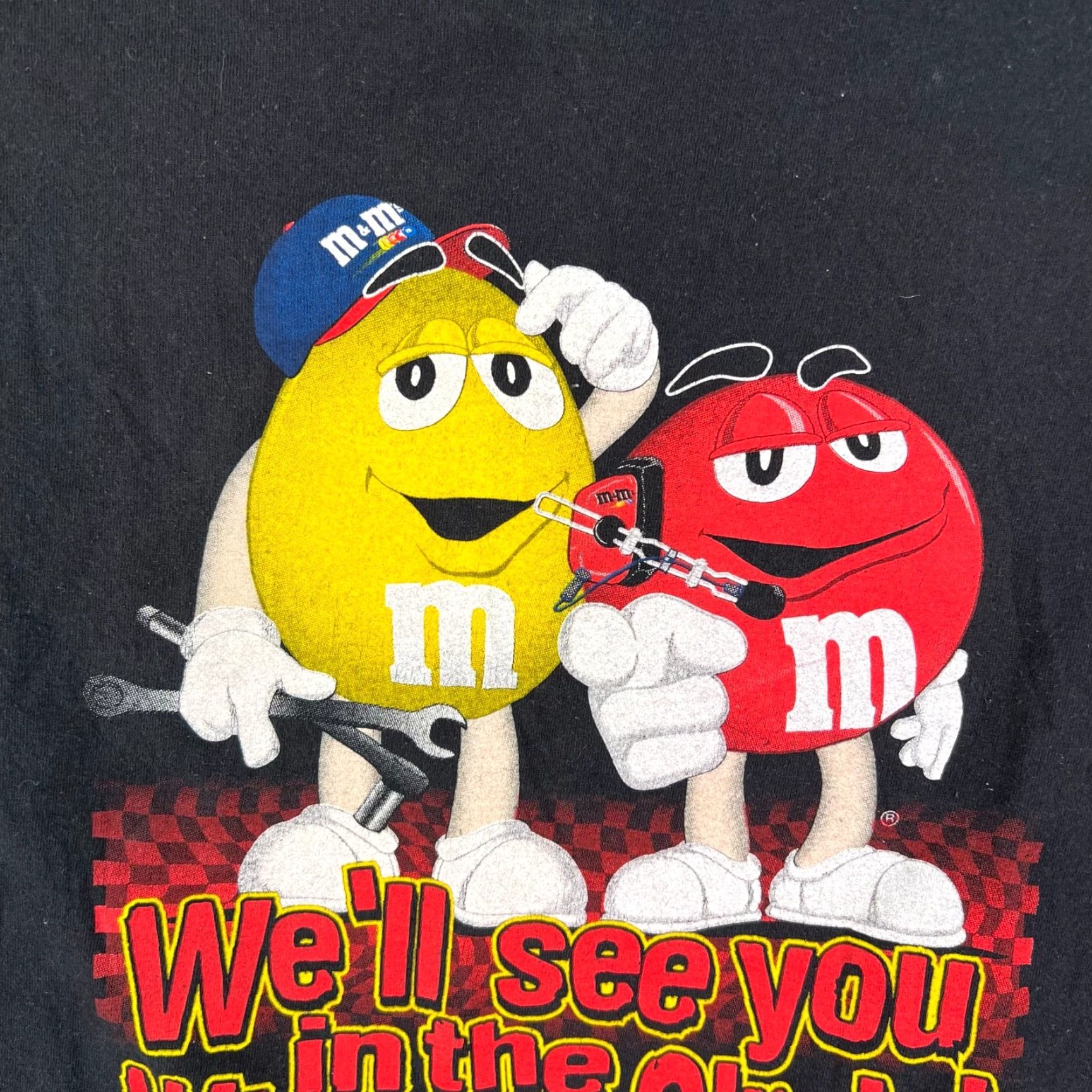 NASCAR M&M Racing NASCAR T-Shirt Adult XL Black Graphic Short Sleeve Mens Size US XL / EU 56 / 4 - 2 Thumbnail