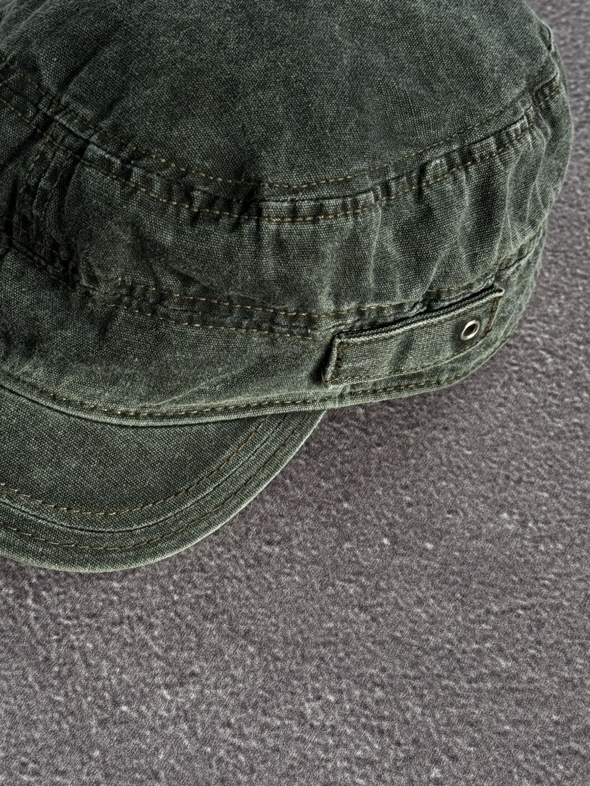Japanese Brand 00’s Japanese Brand Y2K Faded Denim Beret Hat Size ONE SIZE - 2 Thumbnail