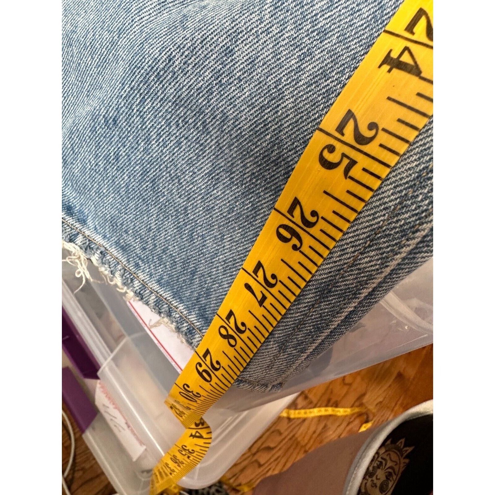Agolde Agolde Medium Wash Mid Rise Button Fly Straight Jeans 24 Size 24" / US 00 / IT 34 - 12 Thumbnail