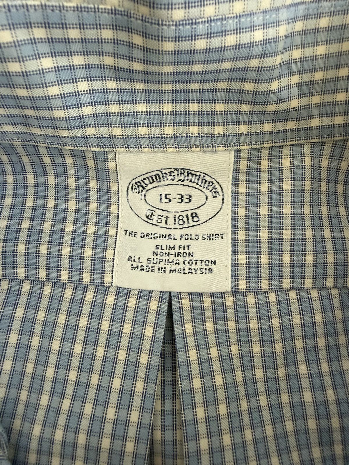 Brooks Brothers Brooks Brothers Polo Dress Shirt Size US M / EU 48-50 / 2 - 2 Thumbnail