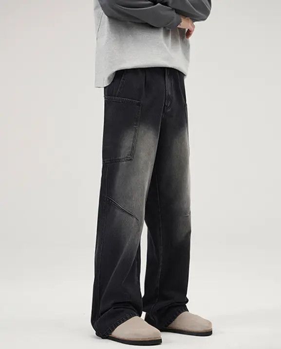 Japanese Brand Kurumi x Shii Men's retro multi-pocket cleanfit cargo jeans Size US 32 / EU 48 - 7 Thumbnail