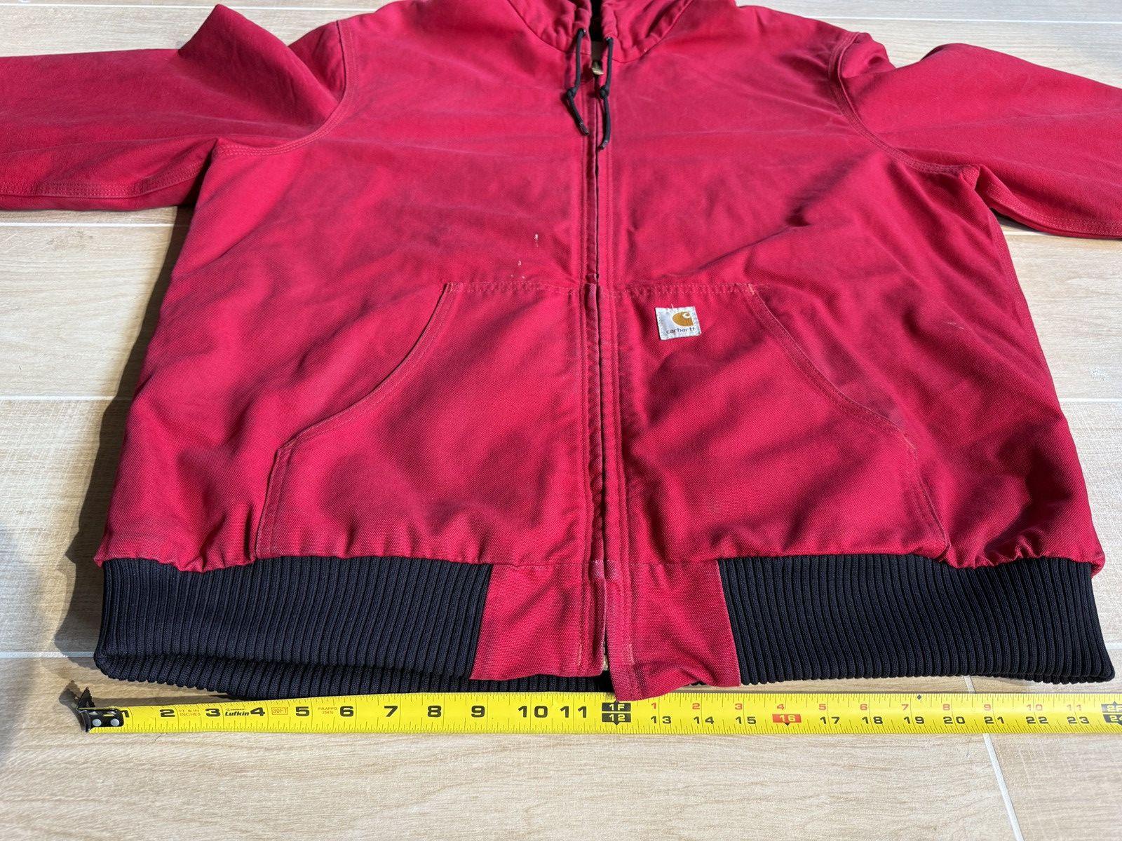 Carhartt × Vintage Carhartt Men’s Red Hooded Work Jacket Size US XL / EU 56 / 4 - 4 Thumbnail