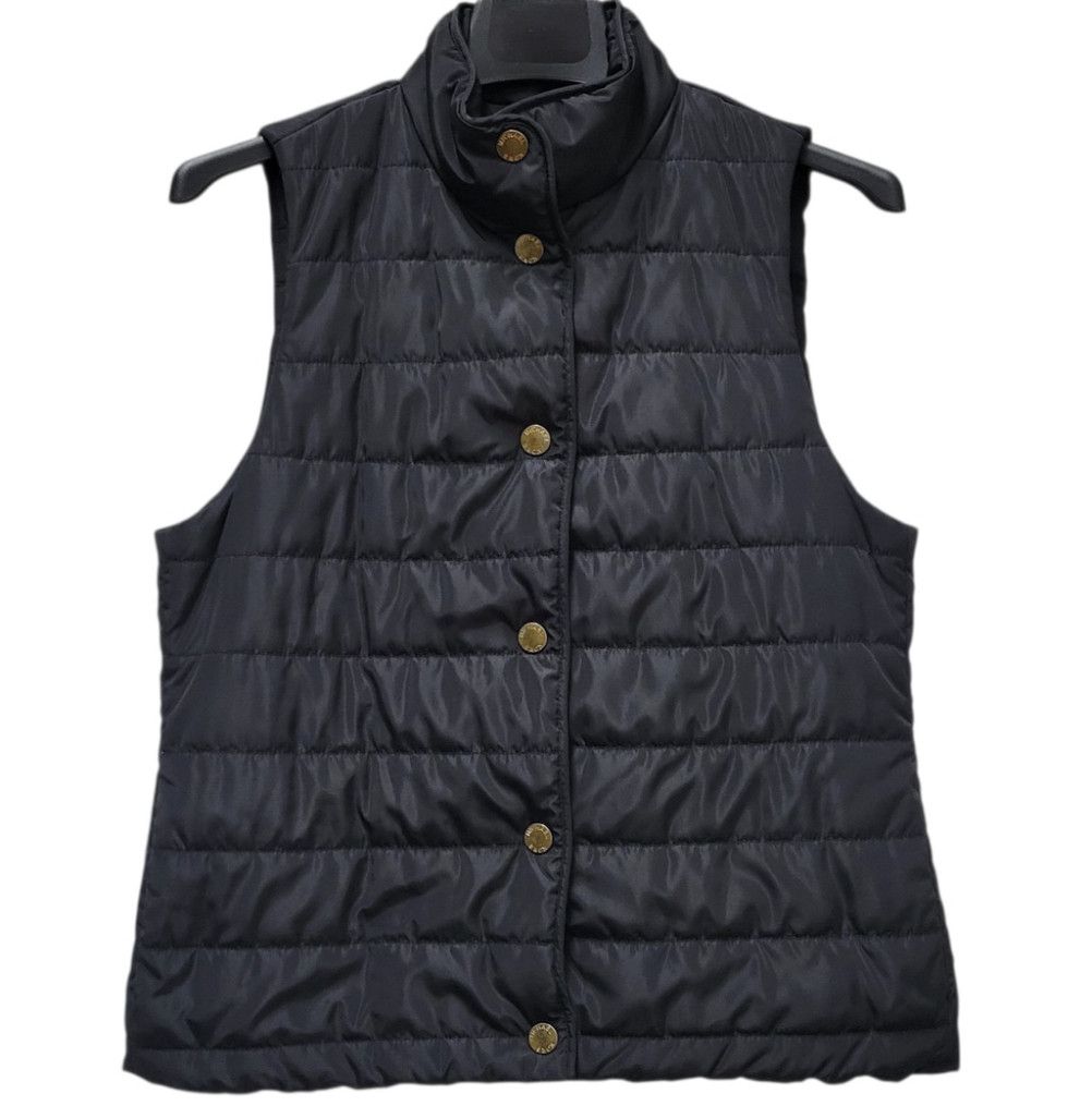 Michael Kors Michael Kors Women Black Puffer Gold Plated Nylon Vest Small Size S / US 4 / IT 40 - 1 Thumbnail