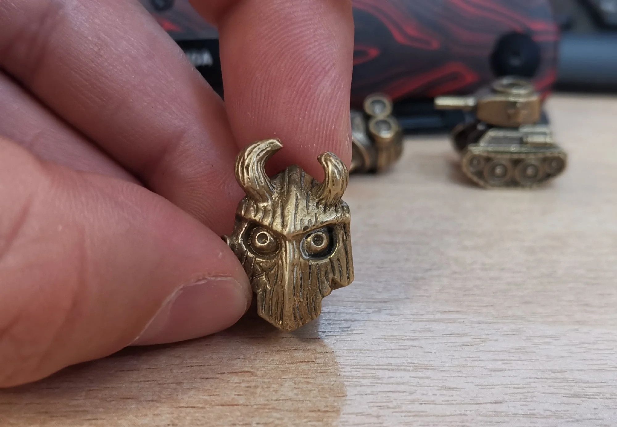 Handmade 3Pcs Forest Guardian Knife Beads Paracord Bead Zipper Charms Size ONE SIZE - 2 Thumbnail