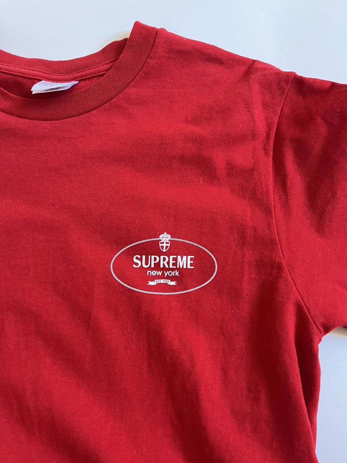 Supreme red supreme t-shirt Size US M / EU 48-50 / 2 - 2 Thumbnail