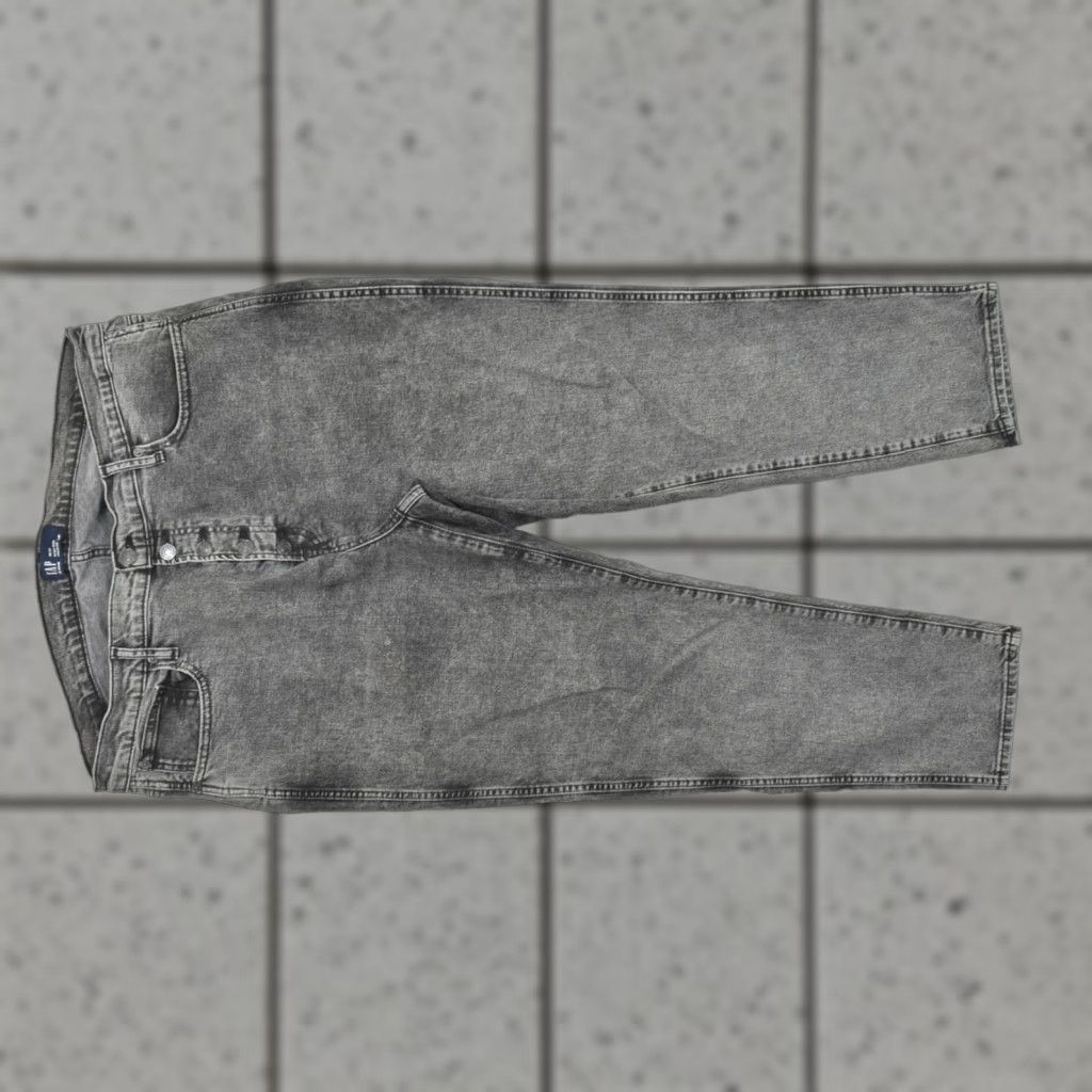 Gap Gap Denim Women's 18/34 High Rise Slim Gray Button Fly Jeans Cotton Denim 5-Pocket 90s Vintage 1969 Mens Womens Boys Girls Size 40" / US 18 - 1 Thumbnail