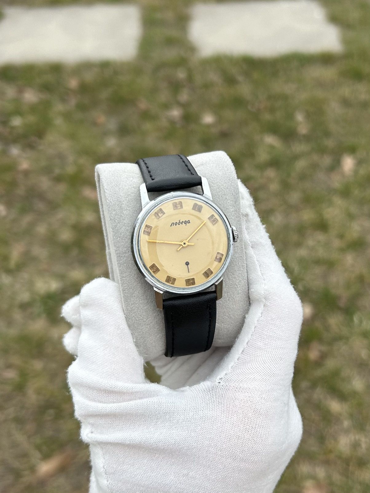 Vintage Vintage Watch Pobeda USSR Soviet Mechanical Retro 1980s Size ONE SIZE - 3 Thumbnail