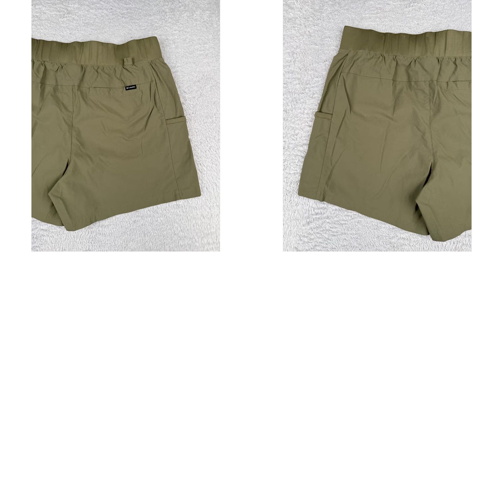 Vintage Columbia Shorts Women Large Green Chino Elastic Nylon Pull On Pockets 34x5 Size 36" / US 14 / IT 50 - 9 Thumbnail