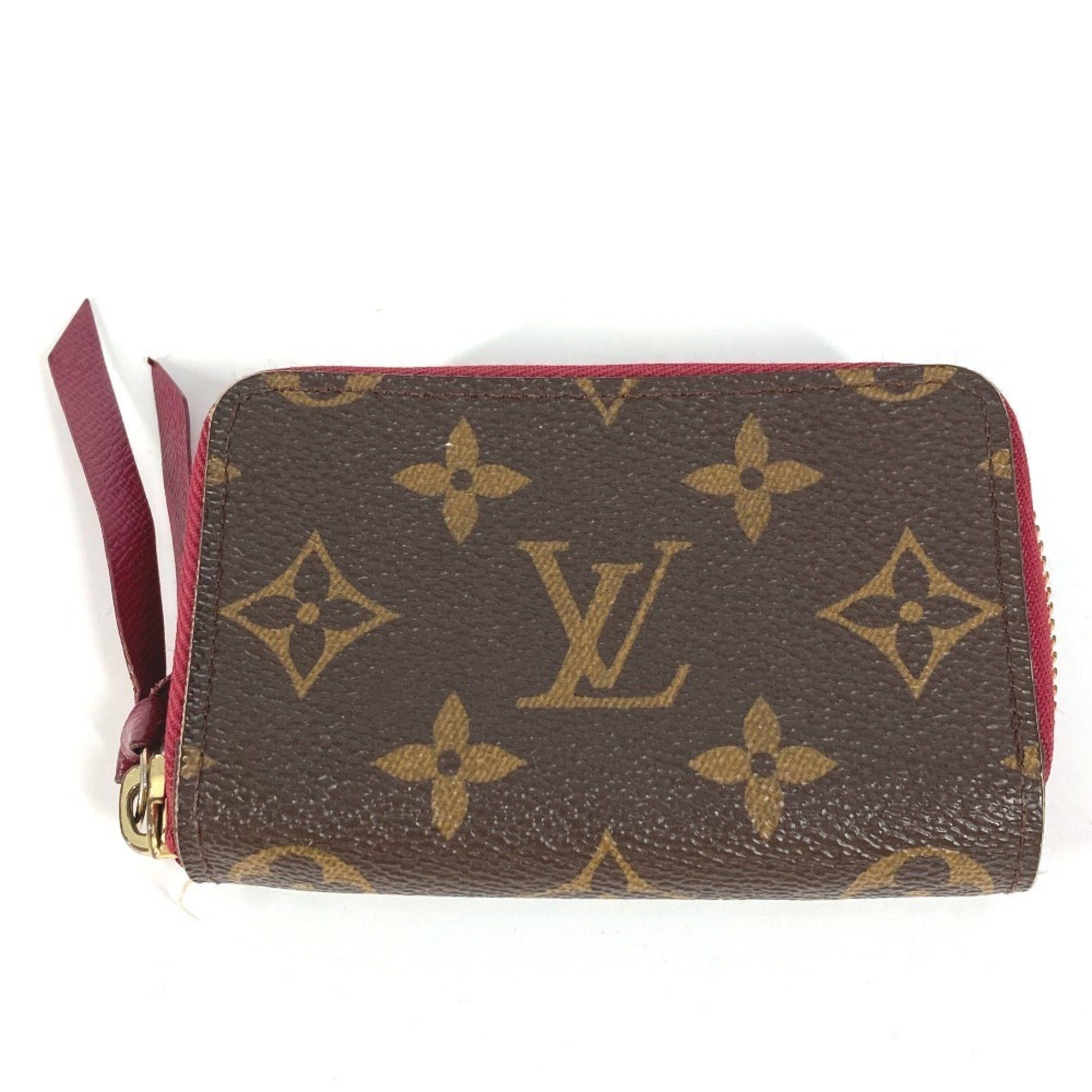 Louis Vuitton M61299 Monogram Multicart Wallet Business Card Holder/card Case Coin Purse Compact Wallet/coin Canvas Men's Women's Fuchsia Brown