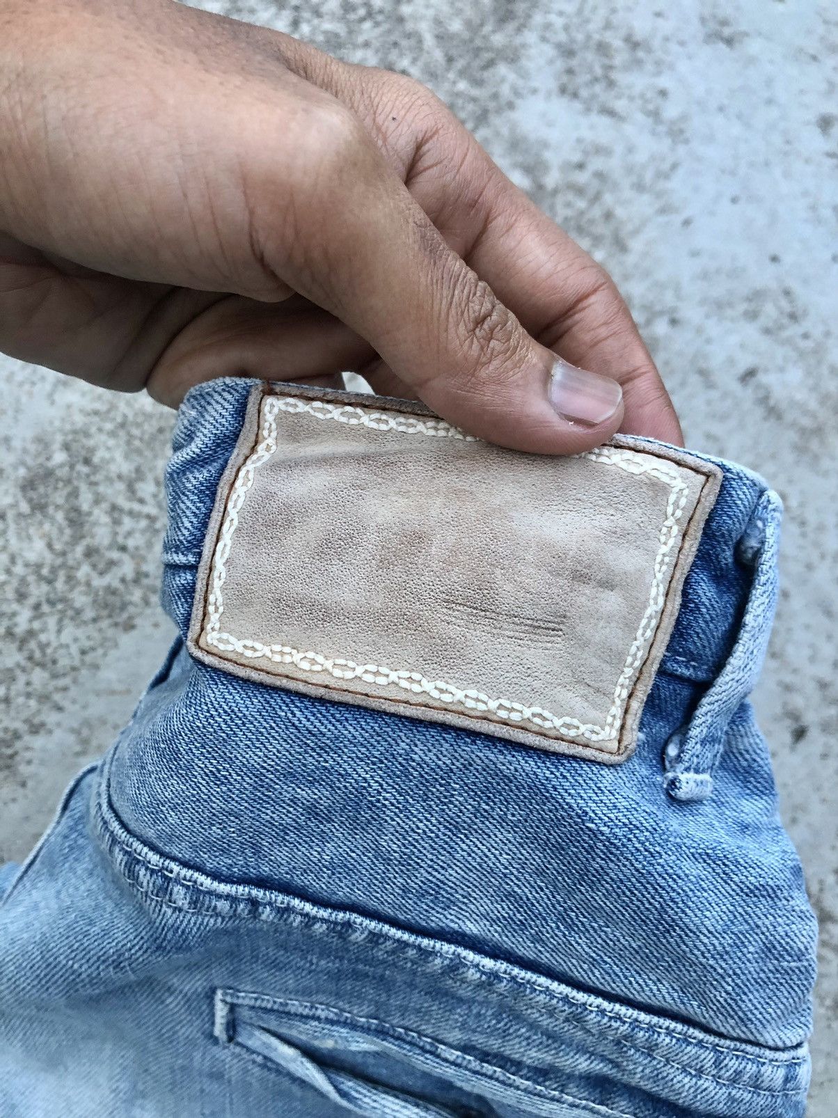 Japanese Brand × mina perhonen SELVEDGE DISTRESSED DENIM PANT Size US 29 - 5 Thumbnail