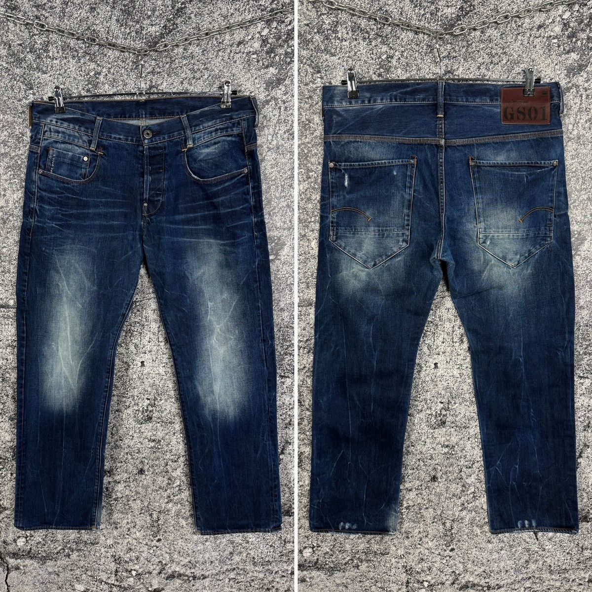 G-Star G-Star RAW New Radar Low Loose Jeans Distressed Pants 36x32 Size US 36 / EU 52 - 1 Thumbnail