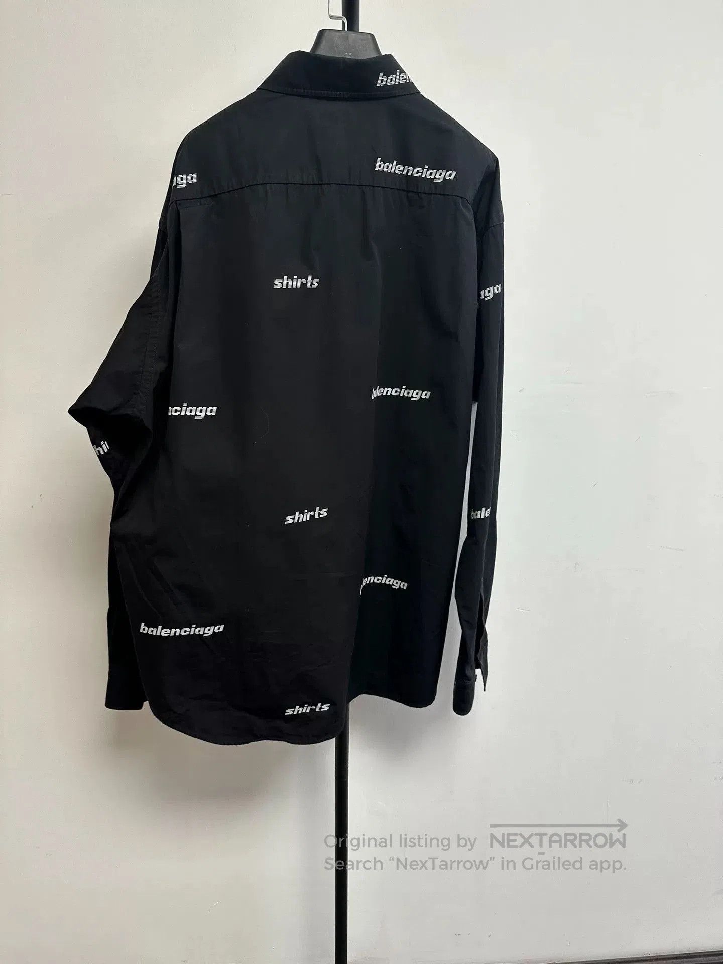 Balenciaga Balenciaga Letter Print Long-Sleeve Shirt. Size US M / EU 48-50 / 2 - 2 Thumbnail
