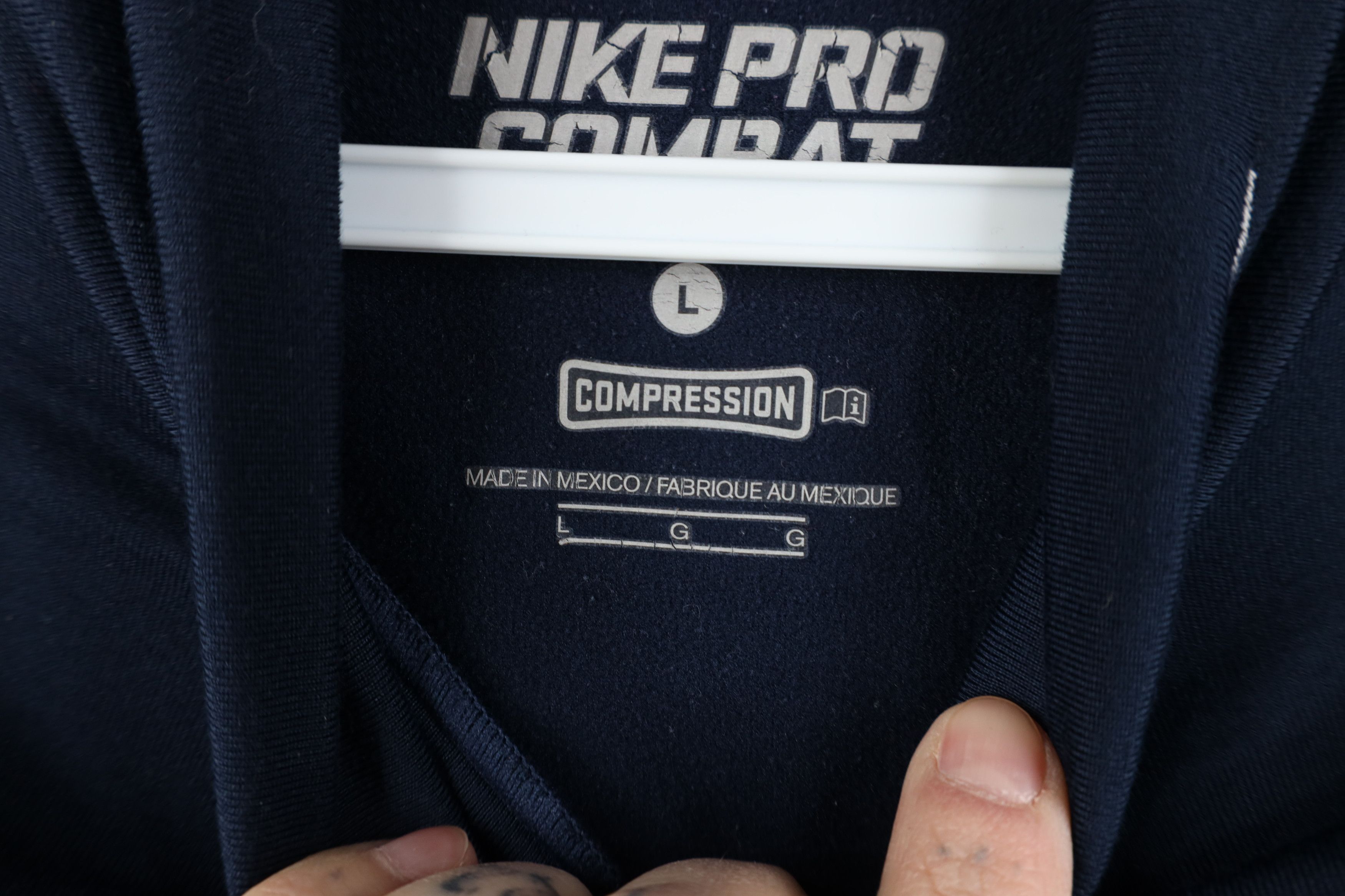 Nike Nike Pro Combat Lined Compression Mock Neck Training T-Shirt Size US L / EU 52-54 / 3 - 7 Thumbnail