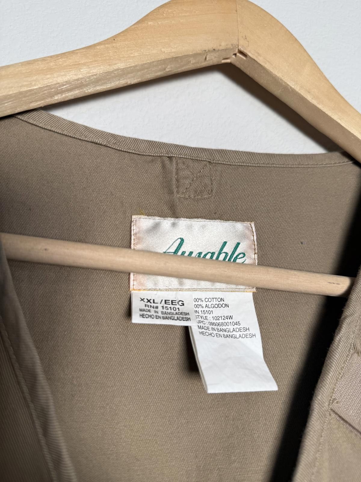 Unknown London Men Box Crop Tan Utility Multi-Pocket Cargo Vest Size US XXL / EU 58 / 5 - 4 Thumbnail