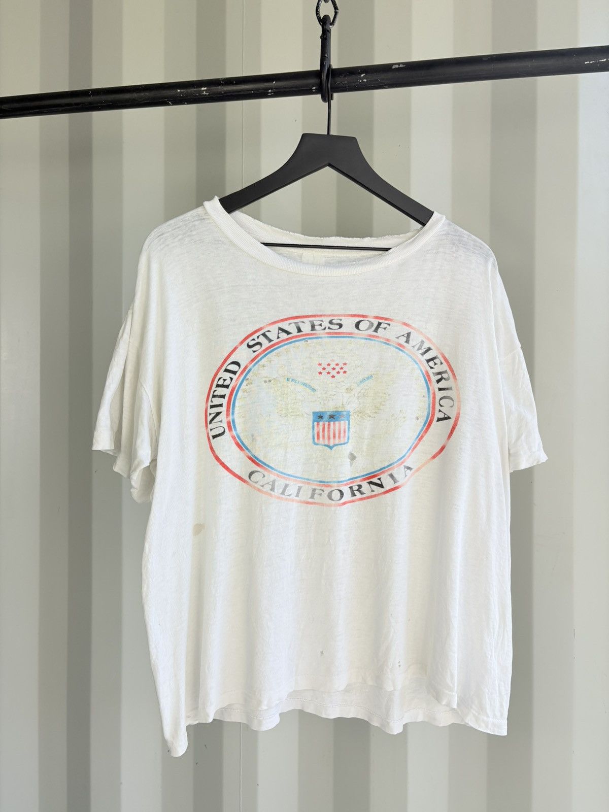 United States Thrashed Faded Distressed ERD Grunge WCC Band