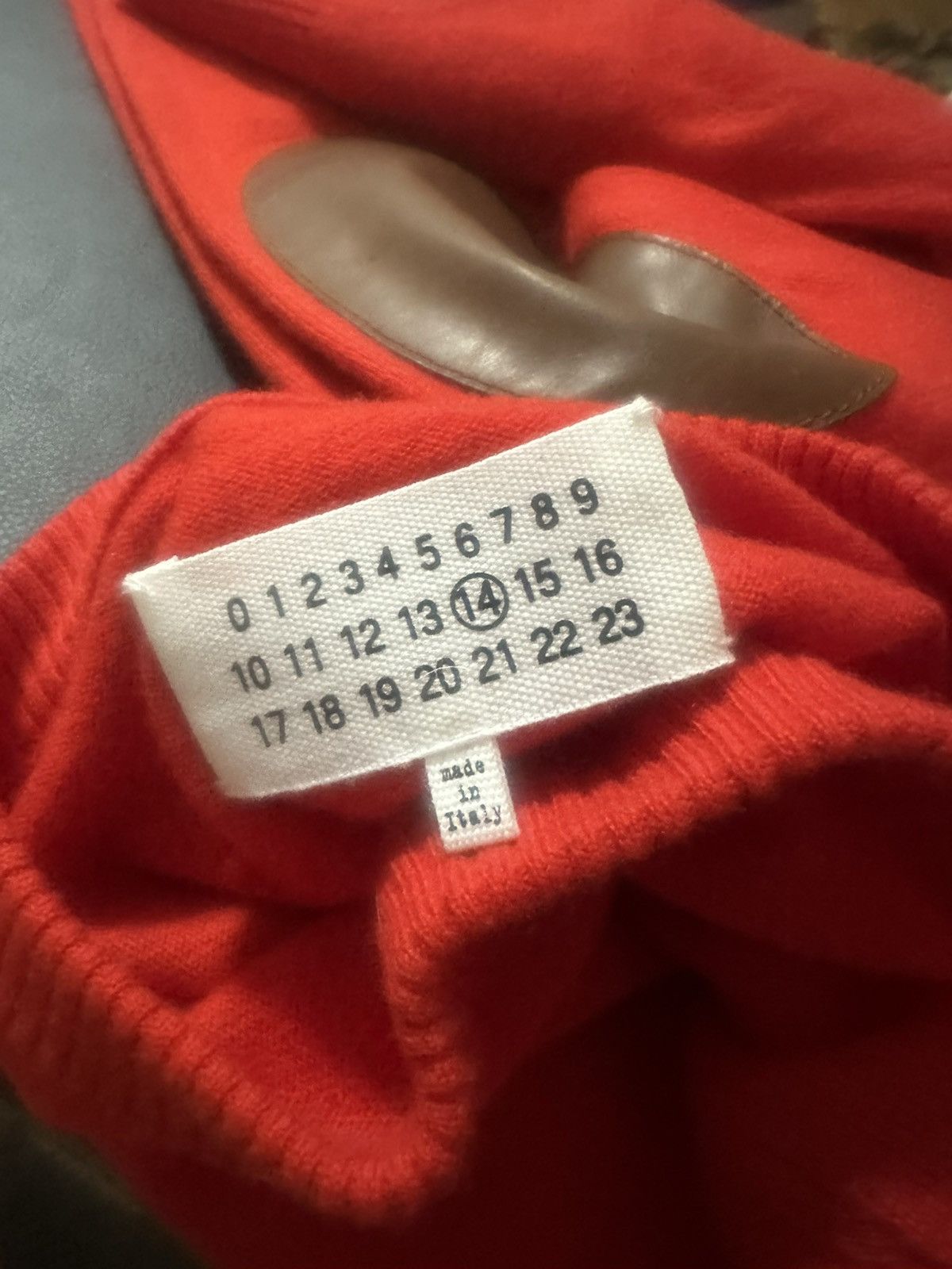 Maison Margiela Margiela leather elbow pad sweater Size US M / EU 48-50 / 2 - 6 Thumbnail