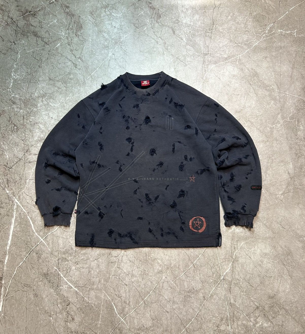 Japanese Brand Vintage distressed sweatshirt y2k Size US L / EU 52-54 / 3 - 2 Thumbnail