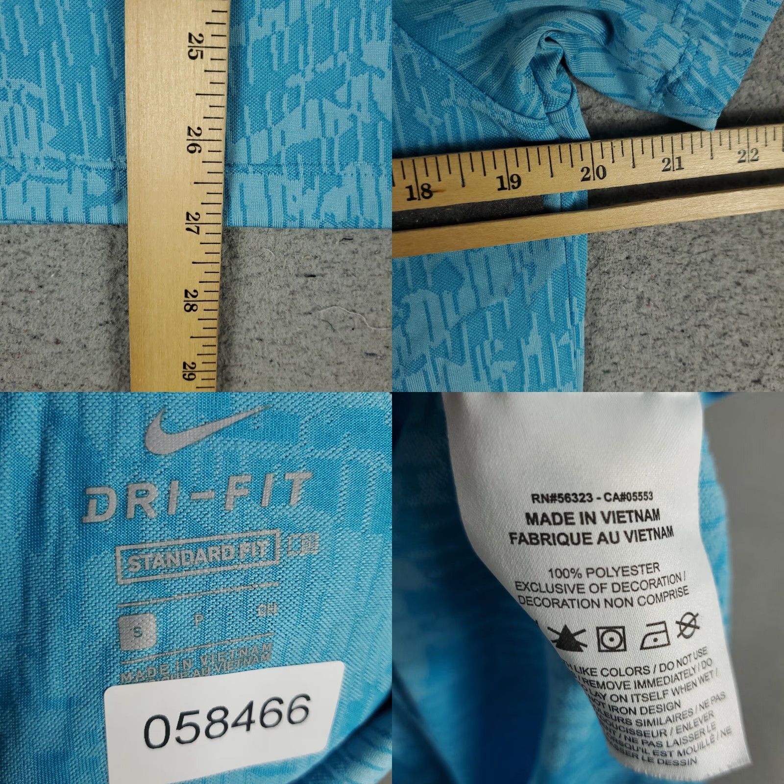 Nike Nike Polo Shirt Mens Small Blue Camouflage Swoosh Dri Fit Golf Short Sleeve * Size US S / EU 44-46 / 1 - 8 Thumbnail