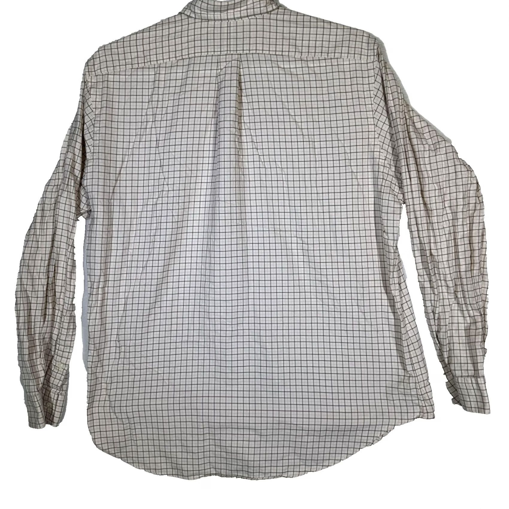 Ralph Lauren Ralph Lauren Shirt Mens XL Cream Tattersall Plaid Classic Fit Long Sleeve Pony Size US XL / EU 56 / 4 - 2 Thumbnail
