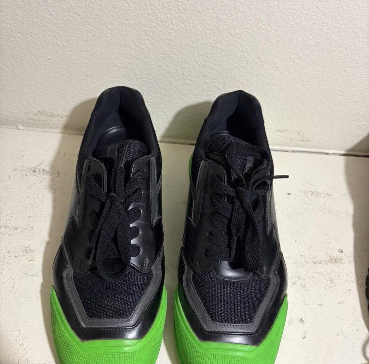 Prada Prada Green and Black Sneakers Size US 11 / EU 44 - 2 Thumbnail