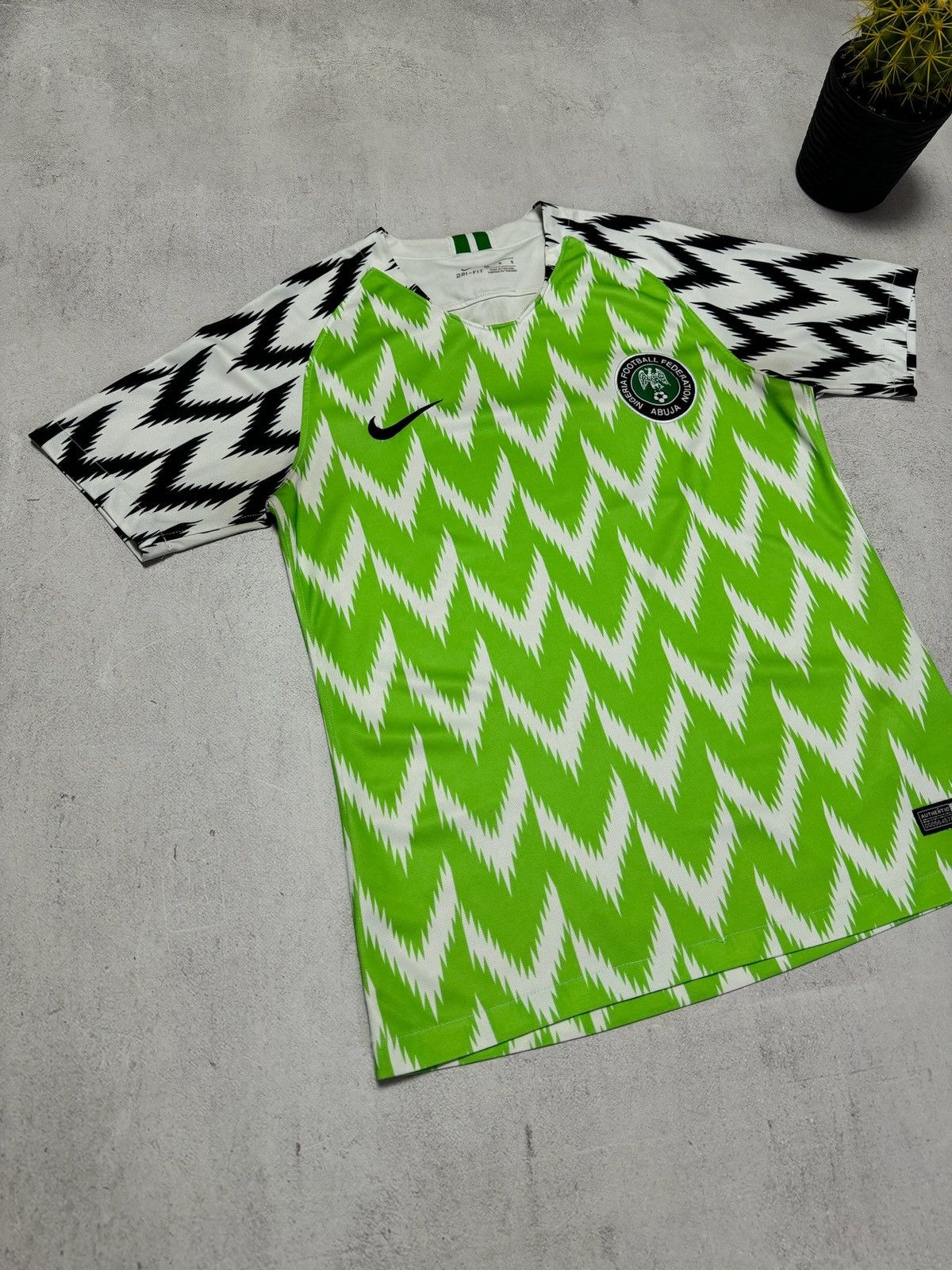 Nike × Vintage Vintage Nike Nigeria T Shirt Jersey Football 2015 Mens S Sz Size US S / EU 44-46 / 1 - 2 Thumbnail