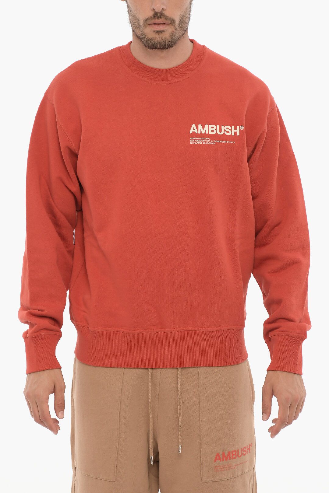 Ambush Design og1mm0925 Crewneck Sweatshirt in Red Size US XXL / EU 58 / 5 - 1 Thumbnail