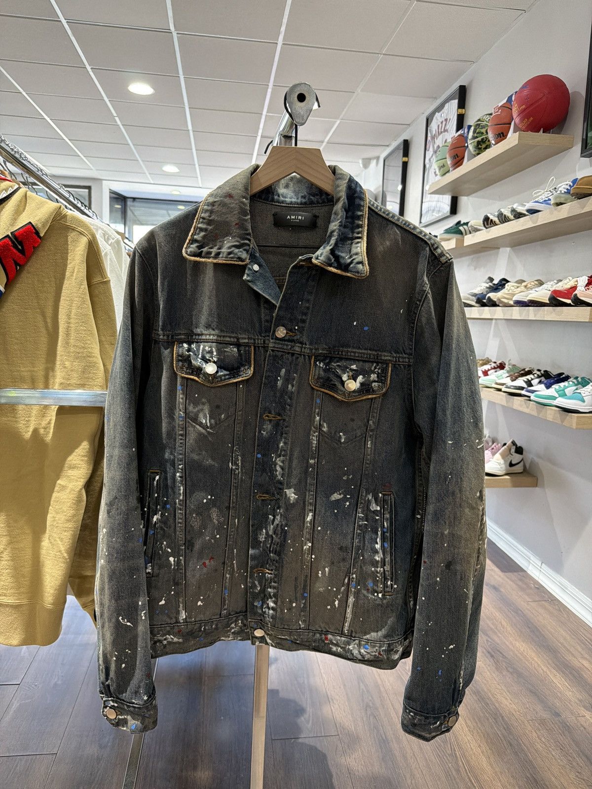 Amiri Amiri Size XL Ink-dipped denim jacket Size US XL / EU 56 / 4 - 1 Thumbnail