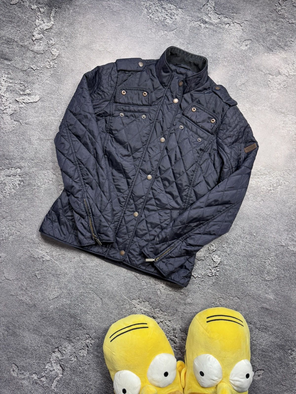 Barbour Barbour International Quilted Jacket — Classic Moto Style Size M / US 6-8 / IT 42-44 - 1 Thumbnail