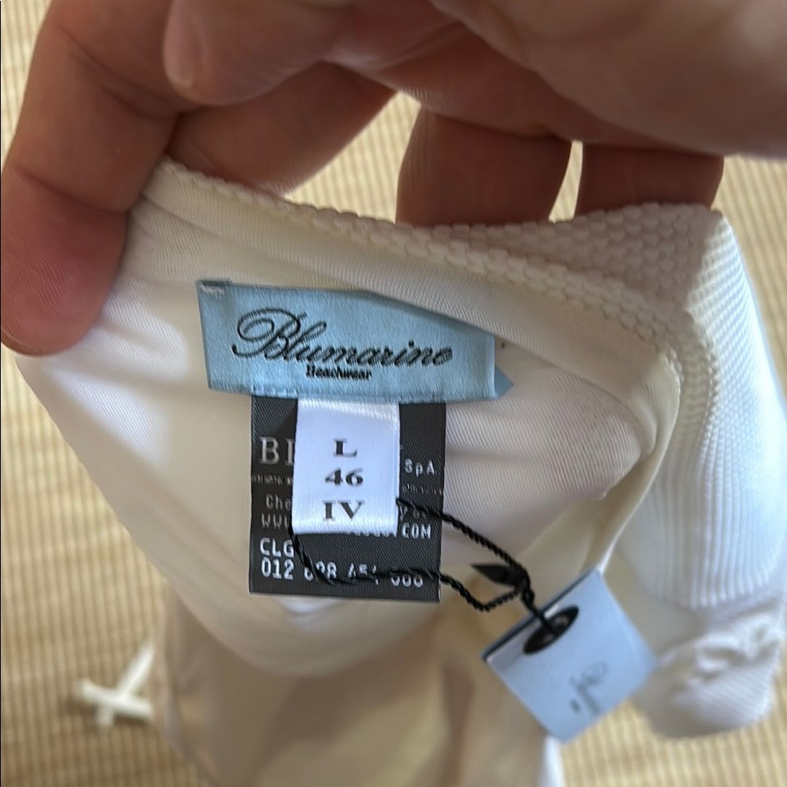Blumarine NWT Blumarine White Floral One Piece Swimsuit Size L Size ONE SIZE - 7 Thumbnail