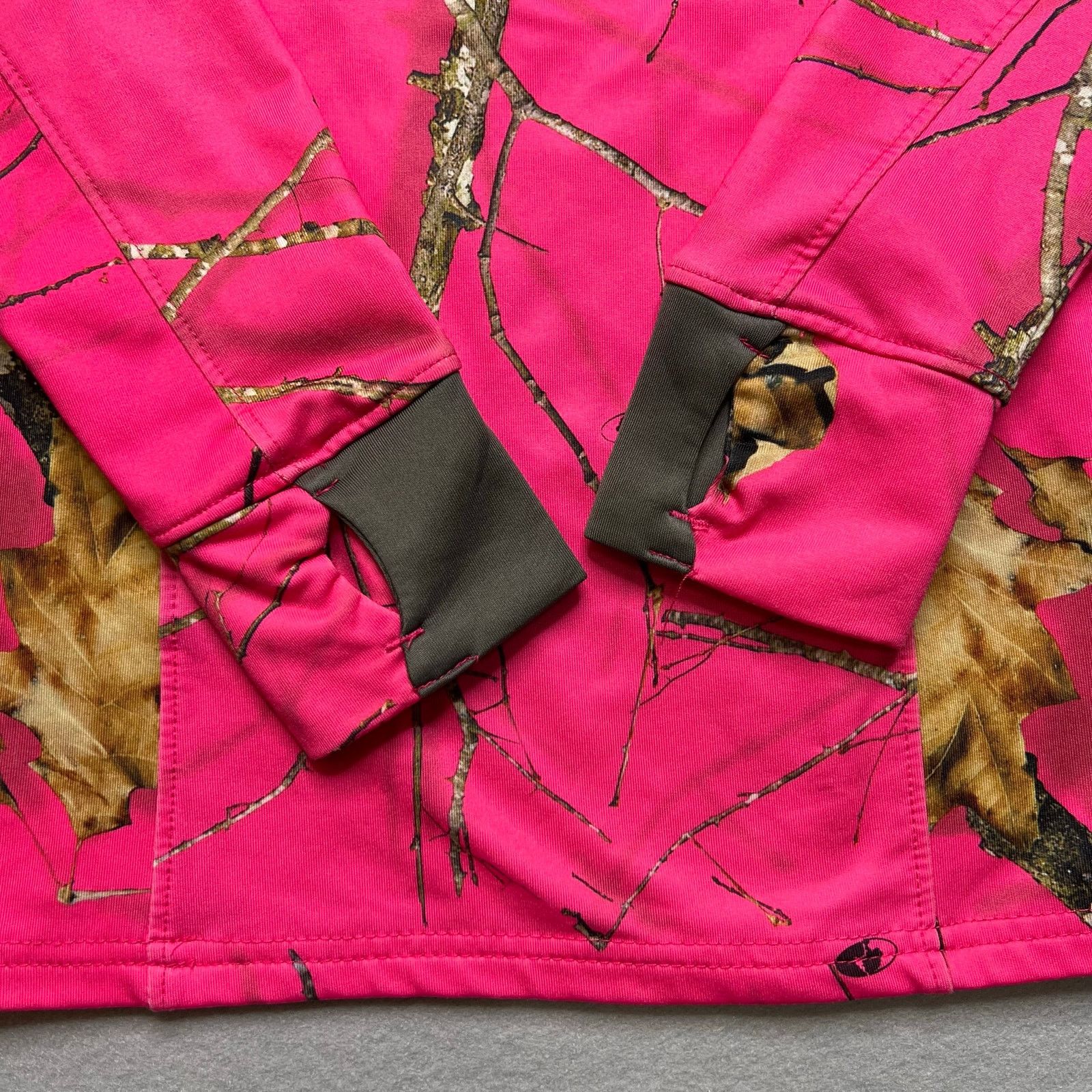 Mossy Oaks Mossy Oak Women Small Pink Camo Quarter Zip Hunting Pullover Size S / US 4 / IT 40 - 9 Thumbnail