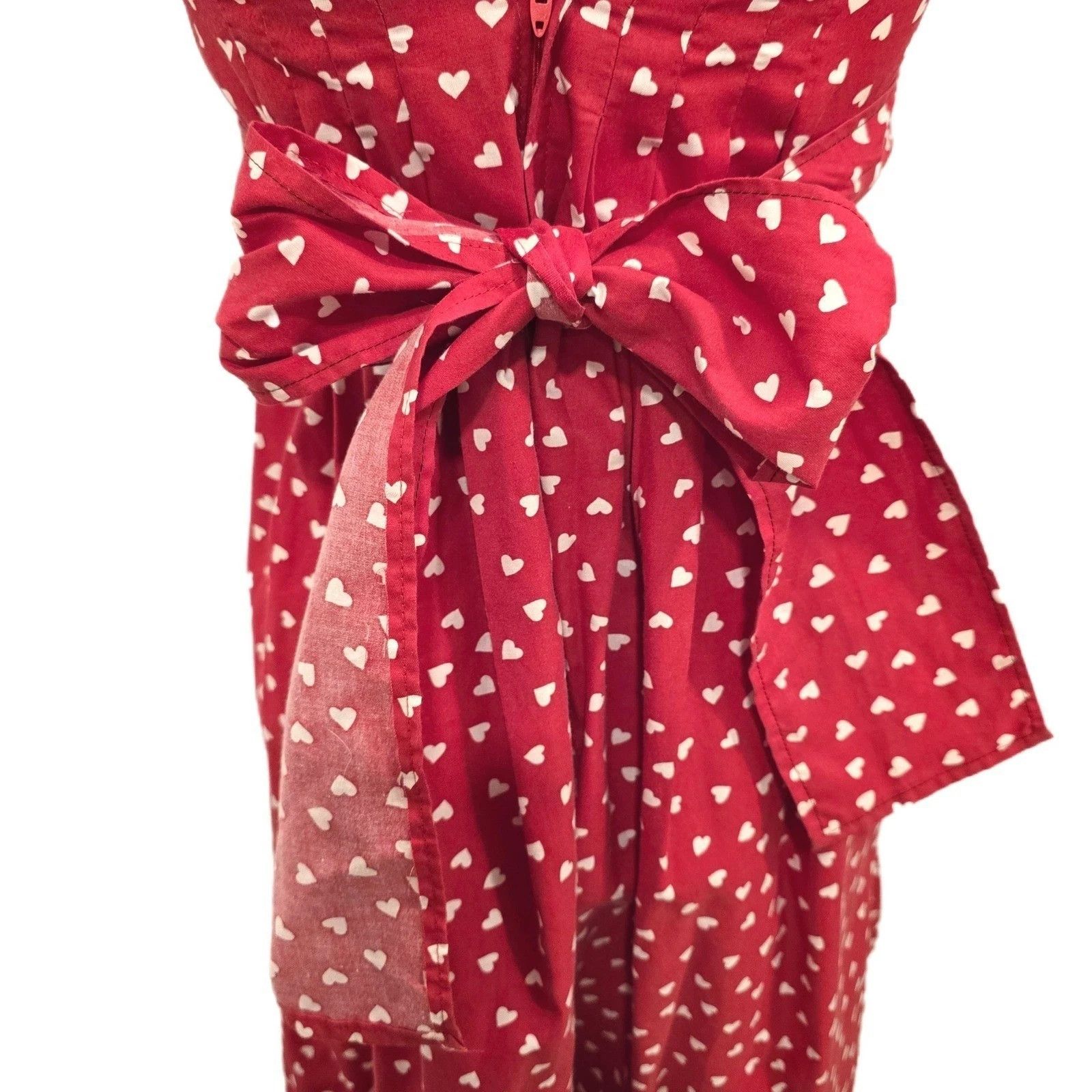 Handmade VTG 70s 80s Handmade Heart Print Prairie Dress XS Size XS / US 0-2 / IT 36-38 - 5 Thumbnail