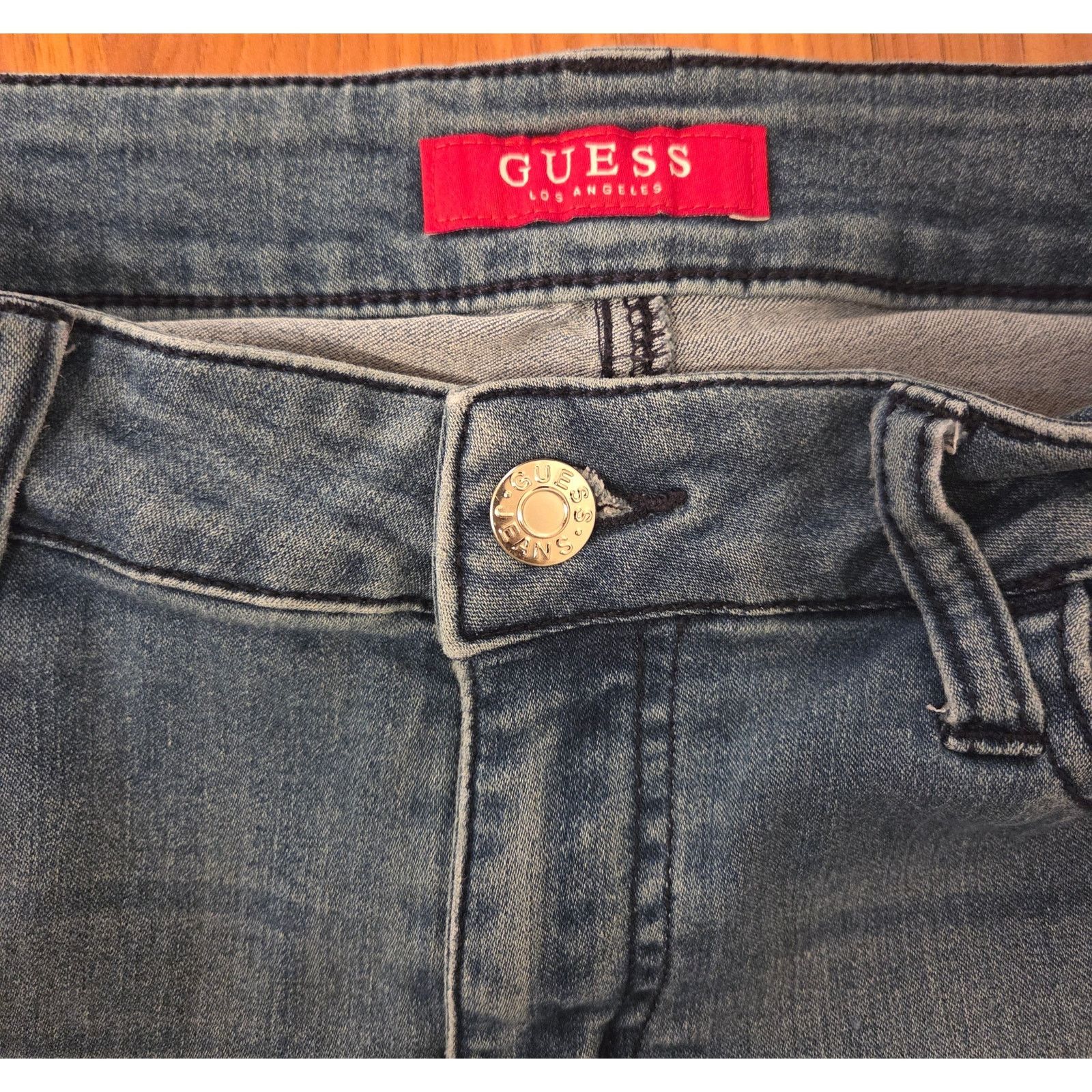 Guess Guess Acid Wash Blue Denim Women's Size 27 Jeans Size 27" / US 4 / IT 40 - 5 Thumbnail